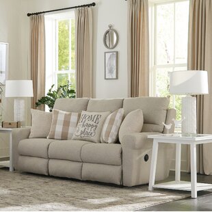 Beige deals reclining sofa